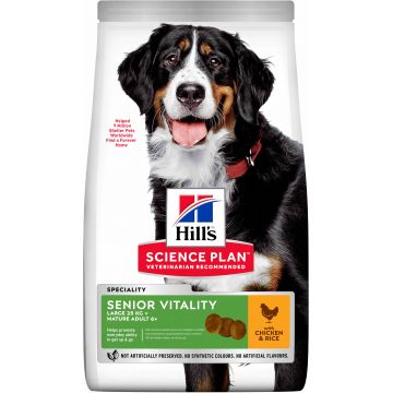 HILL's Canine Mature Adult Large Breed Senior Vitality 6+, Pui şi Orez 14 kg