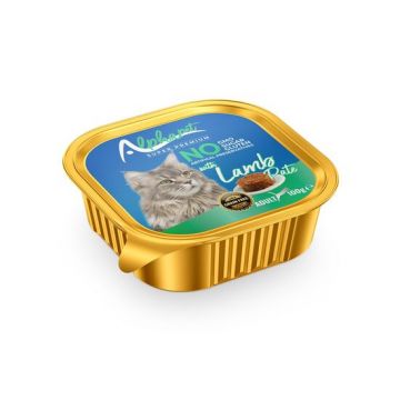Hrană umedă pentru pisică Alphapet, cu carne de miel, 100 g