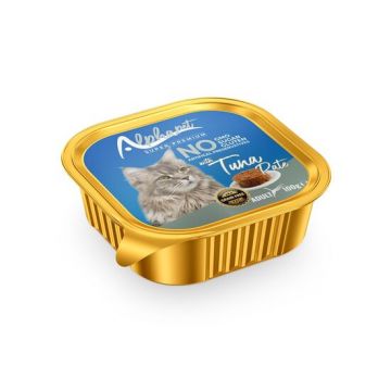 Hrană umedă pentru pisică Alphapet, cu ton, 100 g