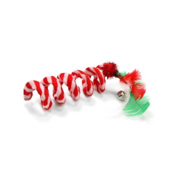Jucarie pentru pisici - Spirala Craciun - 10 cm