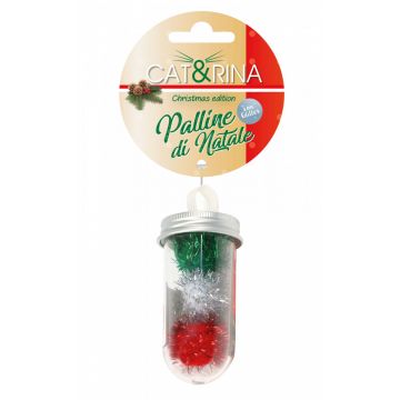 Jucarie pisica - Pompom Craciun