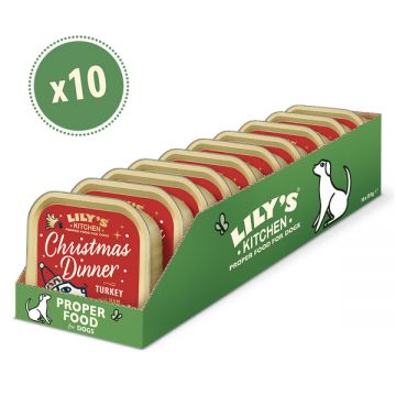 Lily's Kitchen Christmas Turkey and Ham for Dogs 10x150 g