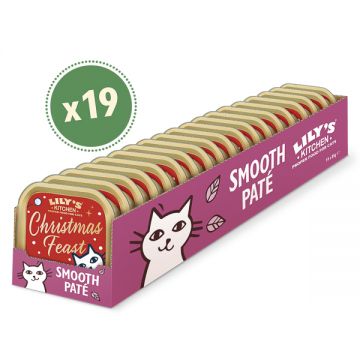 Lily's Kitchen Christmas Turkey and Salmon Pate for Cats 19x85 g