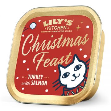Lily's Kitchen Christmas Turkey and Salmon Pate for Cats 85 g