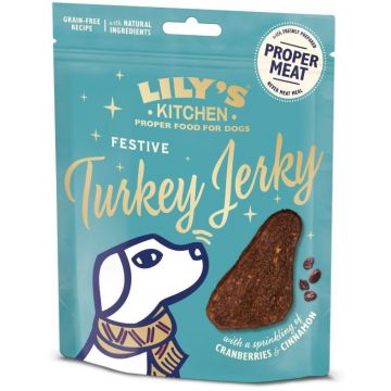 LILY'S KITCHEN Recompensă pentru câini, cu Curcan, ediţie de Crăciun 70g