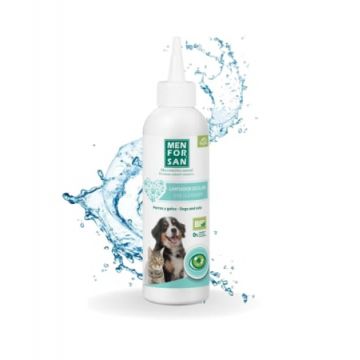 Menforsan Solutie Naturala pentru Curatarea Ochilor la Caini si Pisici 125 ML