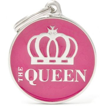 MY FAMILY Charms Medalion pentru gravat THE QUEEN 3,17x3,93cm