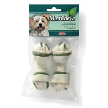 PADOVAN Delicatese pentru câini Os de mestecat cu Vită şi mentă, 2 bucăţi 70g
