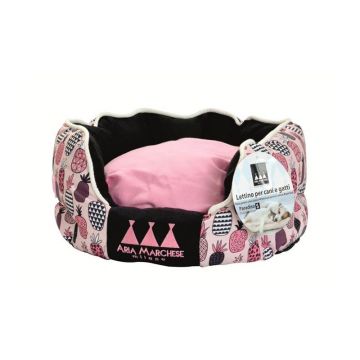 Pat caini si pisici, Aria Marchese Paradiso Pink/ Ananas, L 68x60x25 cm