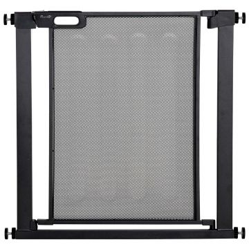 PawHut Poarta de Siguranta Reglabila 76–103 cm pentru Usi/Scari – Negru | Aosom Romania