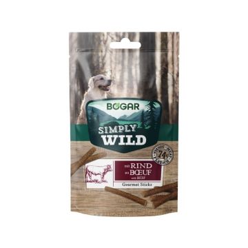 Recompense pentru caini - Bogar Simply Wild - Sticksuri - Vita - 110g