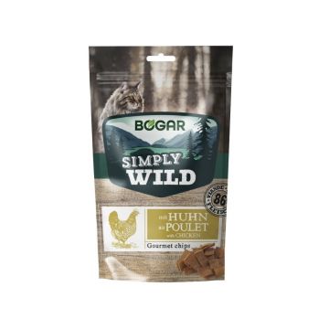 Recompense pentru pisici - Bogar Simply Wild - Chips - Pui - 50 g