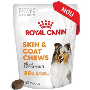 ROYAL CANIN Skin & Coat Suplimente masticabile pentru câini 240g