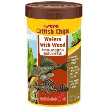 SERA WELS CHIPS Hrană pentru peşti somoni cu gura stil ventuză 250ml