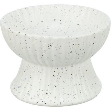 Trixie, castron ceramic ridicat ergonomic, alb, 0.2 L/ 13 cm
