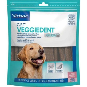 Veggiedent Fr3sh Large Dog (> 30 kg), 15 bucati