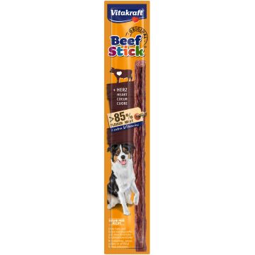VITAKRAFT Delicatese pentru câini Beef Stick cu Inimă de Vită, 1 bucată, 12g
