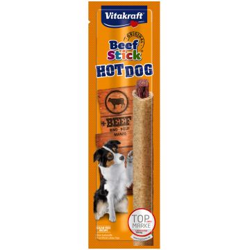 VITAKRAFT Delicatese pentru câini Beef-Stick Hot Dog 1 bucată, 30g
