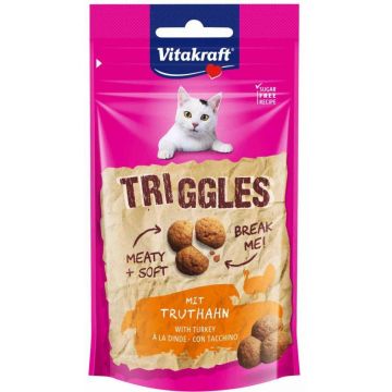 VITAKRAFT Delicatese pentru pisici TRIGGLES cu Curcan, 40g
