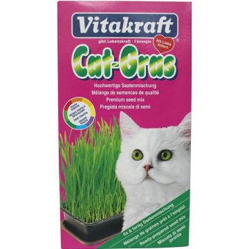 VITAKRAFT Iarbă pentru Pisică, tavă şi seminţe 120g