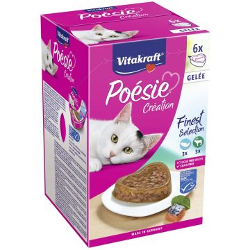 VITAKRAFT Posie Multipack Gelee Bol ptr pisici în Aspic, pachet 6x85g