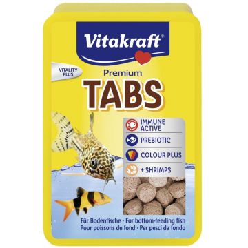 VITAKRAFT TABS Feeding Tablets, Hrană pt peşti sub formă de tablete 100 buc
