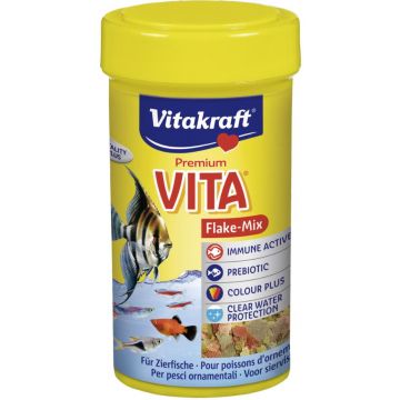 VITAKRAFT VITA Flake-Mix, Hrană completă, sub formă de fulgi, ptr peşti