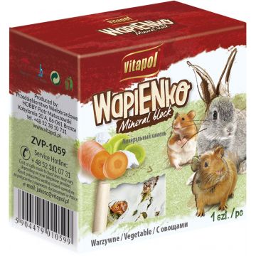 VITAPOL Bloc mineral pentru rozătoare, cu Legume 40g