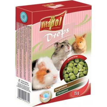VITAPOL Delicatese pentru rozătoare Dropsuri cu Lapte şi Miere 75g