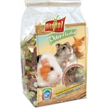 VITAPOL Herbal Hrană suplimentară pentru rozătoare Bucăţi de Legume 100g