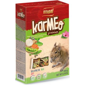 VITAPOL KarMeo Hrană completă Premium pentru veveriţe Degu 450g