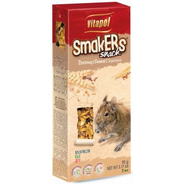 VITAPOL Smakers Snacks pentru degu Cereale, 2 bucăţi, 90g