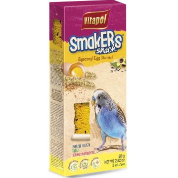 VITAPOL Smakers Snacks pentru peruşi Ou, 2 bucăţi, 80g