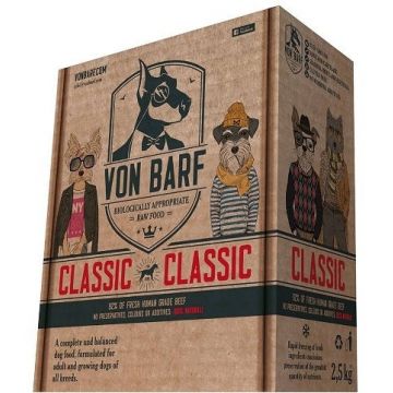 VON BARF Classic, hrană crudă congelată pentru câin