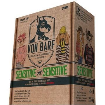 VON BARF Sensitive, hrană crudă congelată pentru câini