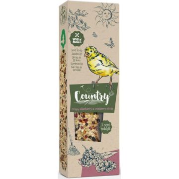 WITTE MOLEN Country Baton pentru canari, cu Soc şi Merişoare 60g