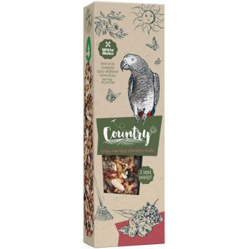 WITTE MOLEN Country Baton pentru papagali, cu Măceşe şi Soc 140g