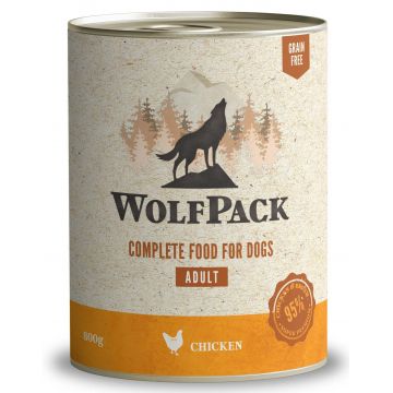 WOLFPACK Adult Pui, Hrană umedă pentru câini adulţi