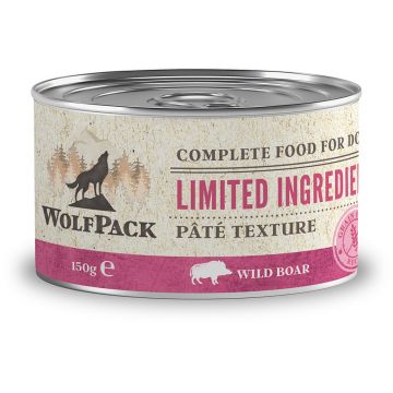 WOLFPACK Conservă pentru câini, cu număr limitat de ingrediente, Porc mistreţ