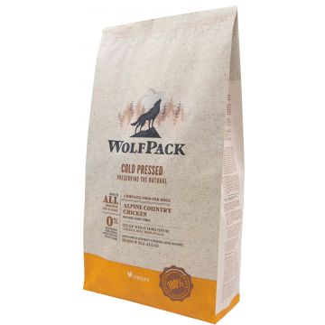 WOLFPACK Hrană presată la rece pentru câini, Pui