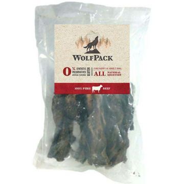 WOLFPACK Recompensă pentru câini, Burtă de Vită 250g