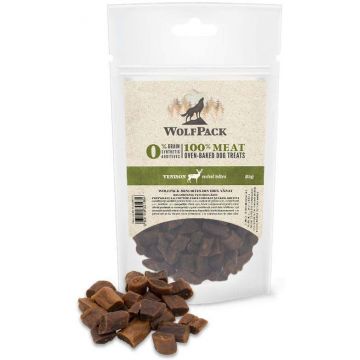 WOLFPACK Recompensă pentru câini, Mini Bites vânat 85g