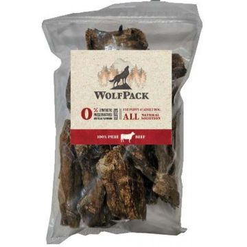 WOLFPACK Recompensă pentru câini, Plămân de vită 200g