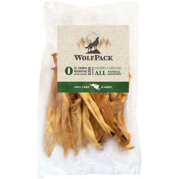 WOLFPACK Recompensă pentru câini, Urechi de Iepure, 15 bucăţi 180g