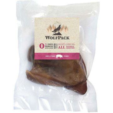 WOLFPACK Recompensă pentru câini, Urechi de Porc iberic, 2 bucăţi 100g