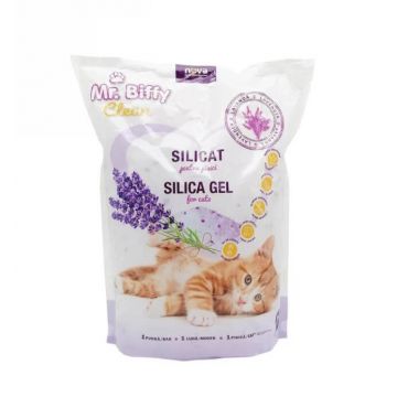 Asternut Igienic, Silicat cu Lavanda, Mr.Biffy - 3.6L