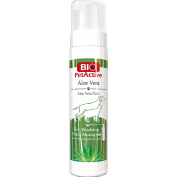 Bio Magic Sampon Uscat sub forma de Spuma pentru cani si pisici cu aloe vera, 200 ml
