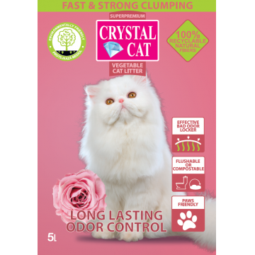 Crystal Cat Asternut Vegetal Tofu Trandafir 5 L