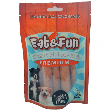 Eat&Fun Recompense Caini Chicken Hollow Rolls 110 g