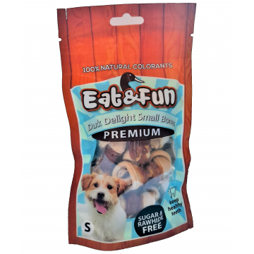 Eat&Fun Recompense Caini Duck Delights Small Bones 105 g